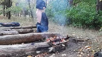 Putar Mouthfuck dan cum di mulut pacar saya di hutan gelap - gadis terbang orgasme