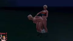 play Transexual de anime 3D y lesbianas rubias se mojan y se vuelven locas en la playa