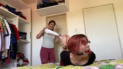 play ¡Experimentos latinos curiosos con bondage con cuerdas y Hogtie Hogtied Lesbian BDSM!